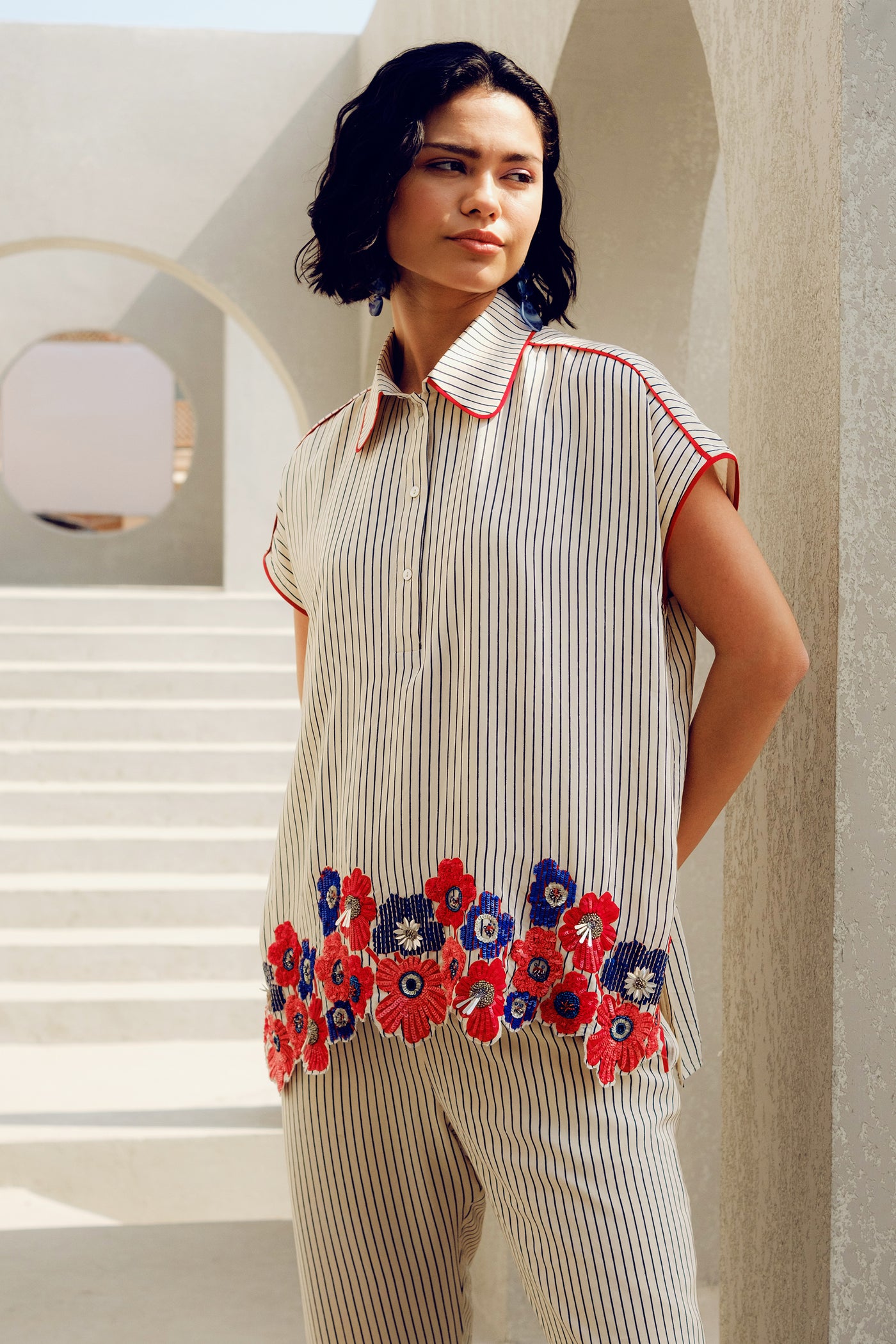 Pooja Rajgarhia Gupta Sylvie Shirt indian designer wear online shopping melange singapore