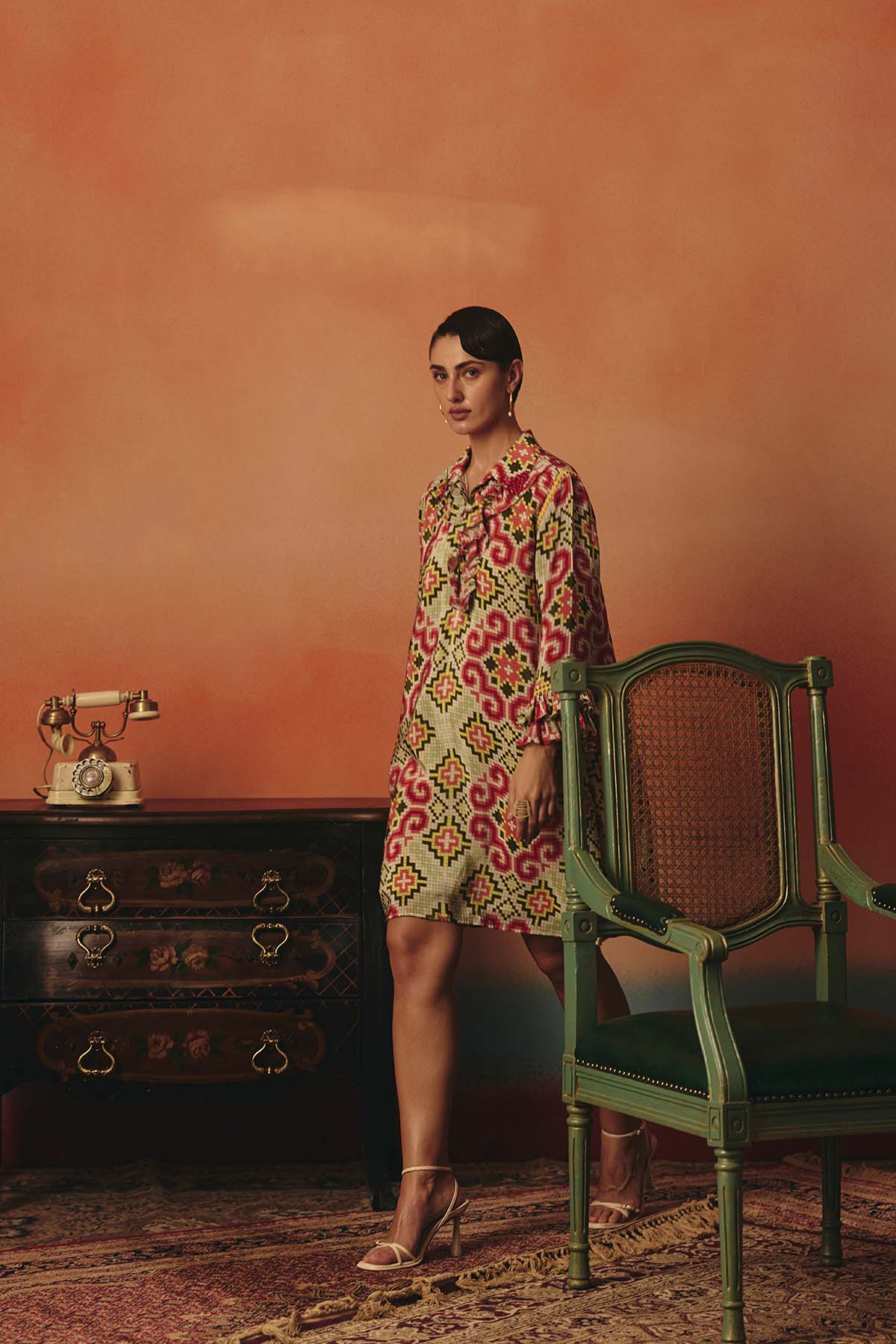 Pooja Rajgarhia Gupta Tara Frill Dress indian designer wear online shopping melange singapore 