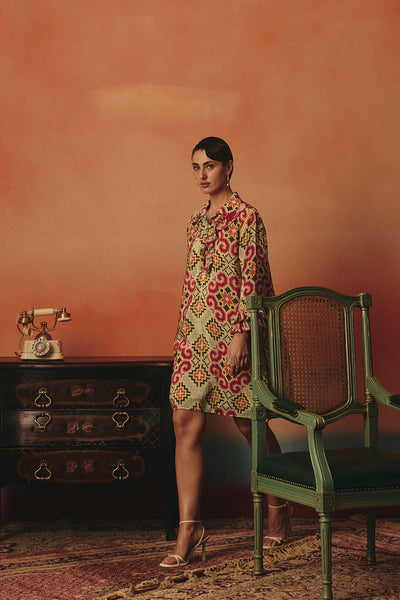 Pooja Rajgarhia Gupta Tara Frill Dress indian designer wear online shopping melange singapore 