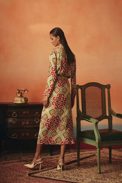 Pooja Rajgarhia Gupta Tara Tie Shirt indian designer wear online shopping melange singapore 