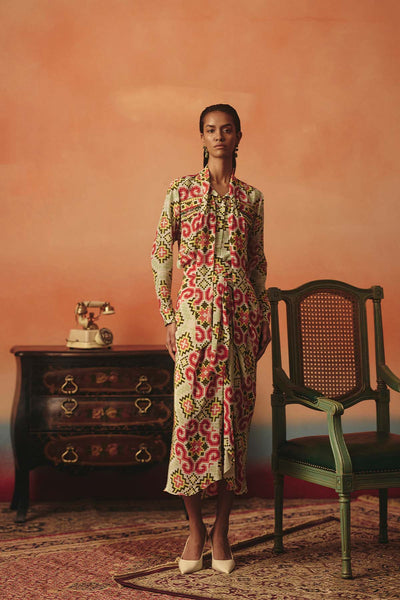 Pooja Rajgarhia Gupta Tara Tie Shirt indian designer wear online shopping melange singapore 