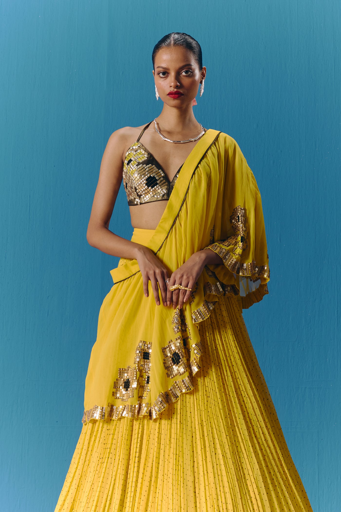 Pooja Rajgarhia Gupta The Sunlit Lehenga Set indian designer wear online shopping melange singapore
