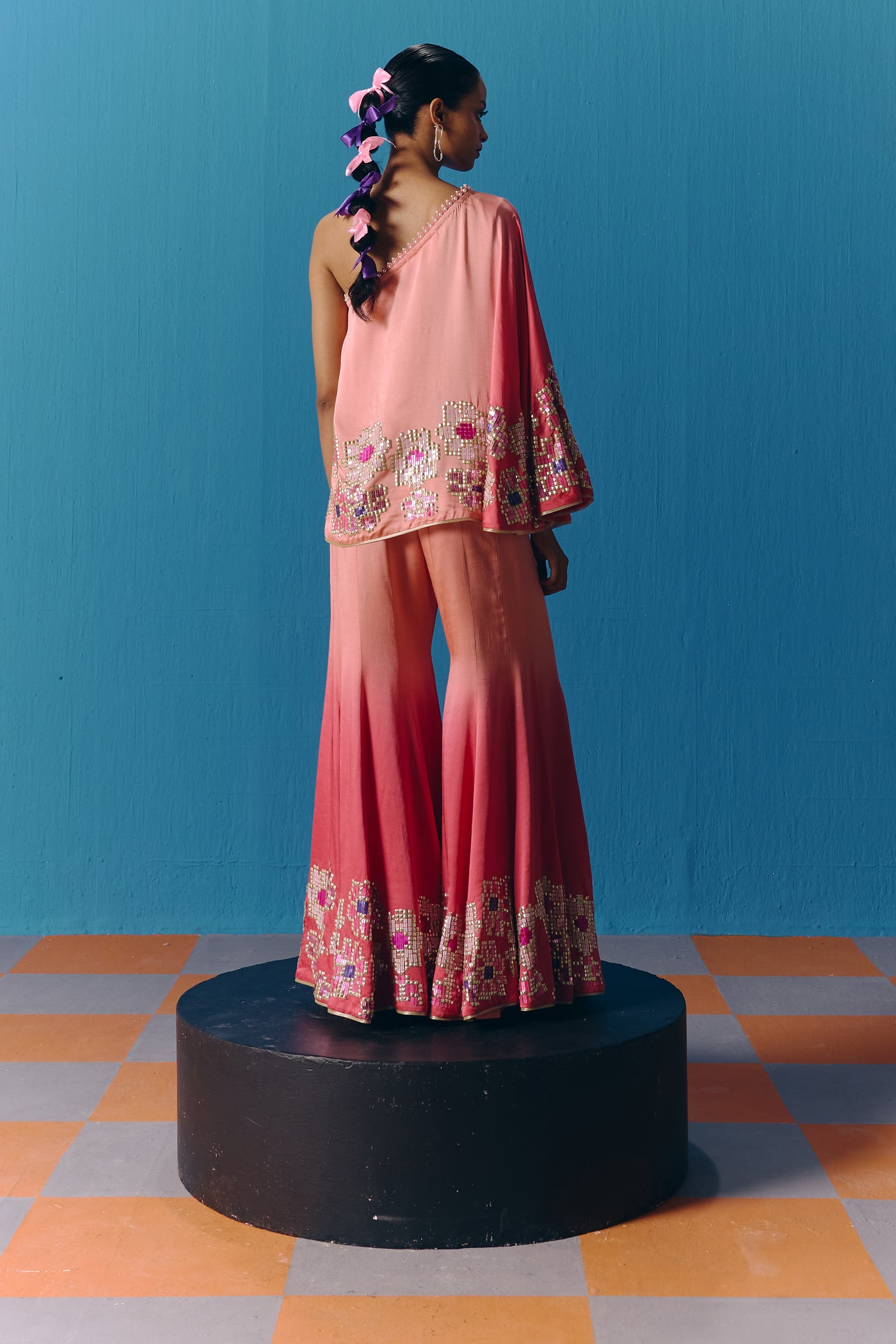 Pooja Rajgarhia Gupta The Twilight Assymetric Co-ord Set indian designer wear online shopping melange singapore