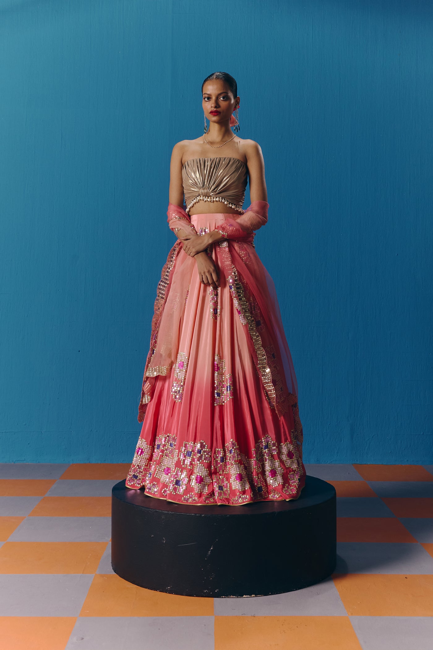 Pooja Rajgarhia Gupta The Twilight Lehenga Set indian designer wear online shopping melange singapore