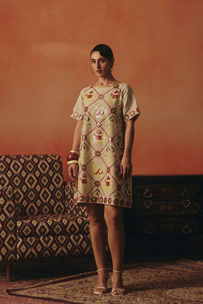 Pooja Rajgarhia Gupta Tota Maina Dress indian designer wear online shopping melange singapore 