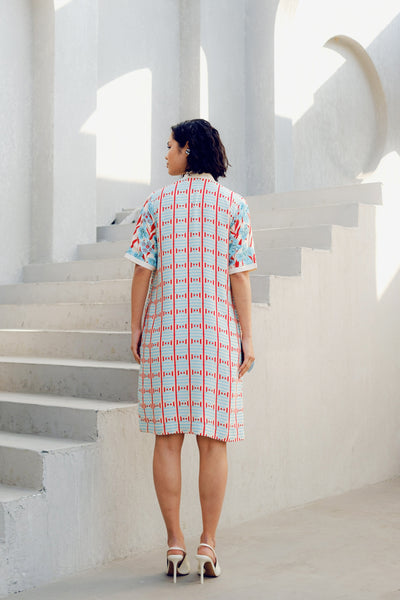 Pooja Rajgarhia Gupta White Illusion Dress indian designer wear online shopping melange singapore