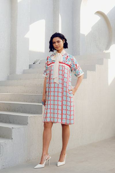 Pooja Rajgarhia Gupta White Illusion Dress indian designer wear online shopping melange singapore