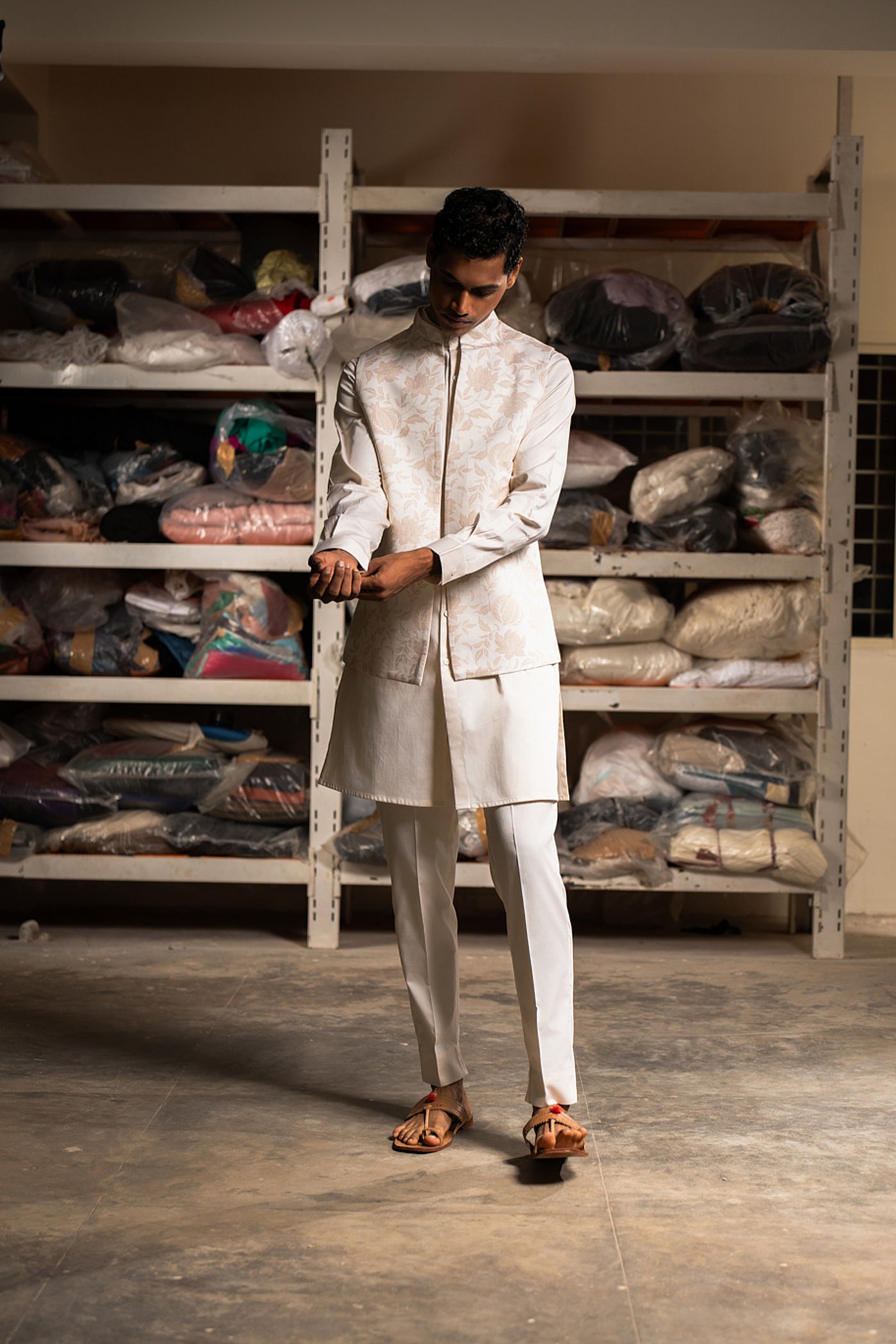 Project Bandi Khwab Bandi With Matching Kurta Pajama Set indian designer wear online shopping melange singapore
