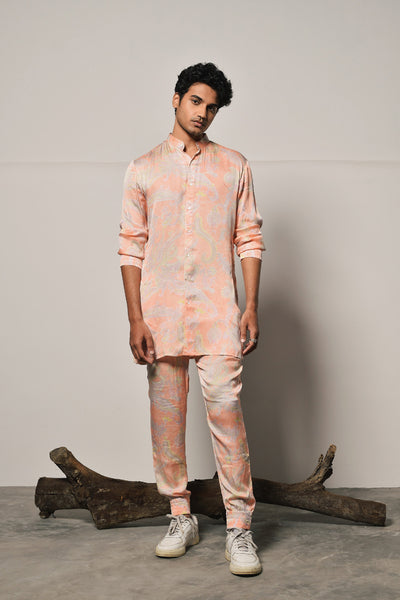 Project Bandi Peach Lamina indian designer wear online shopping melange singapore