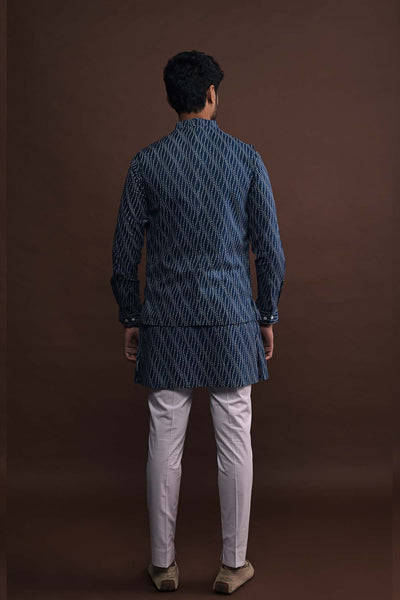 Project Bandi Sailor Bandi With Matching Kurta And White Pajama Set indian designer wear online shopping melange singapore 