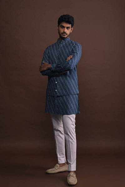 Project Bandi Sailor Bandi With Matching Kurta And White Pajama Set indian designer wear online shopping melange singapore 