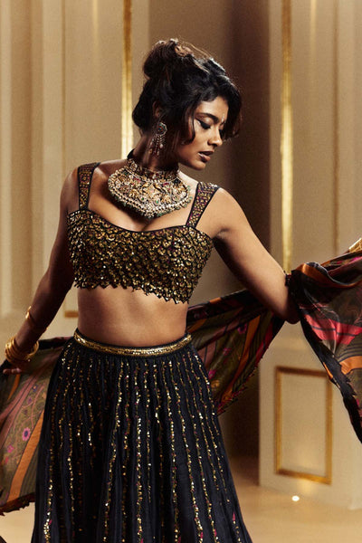 Punit Balana Amer Lehenga Set indian designer wear online shopping melange singapore 