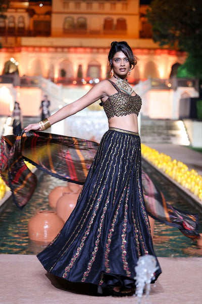 Punit Balana Amer Lehenga Set indian designer wear online shopping melange singapore 