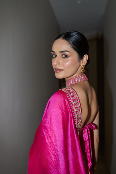 Punit Balana Classic Embroidered Saree Set indian designer wear online shopping melange singapore