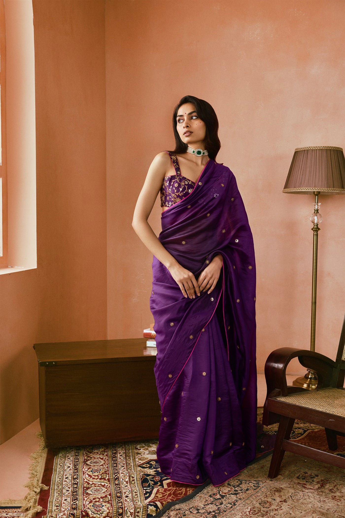 Punit Balana Classic Saree Set indian designer wear online shopping melange singapore
