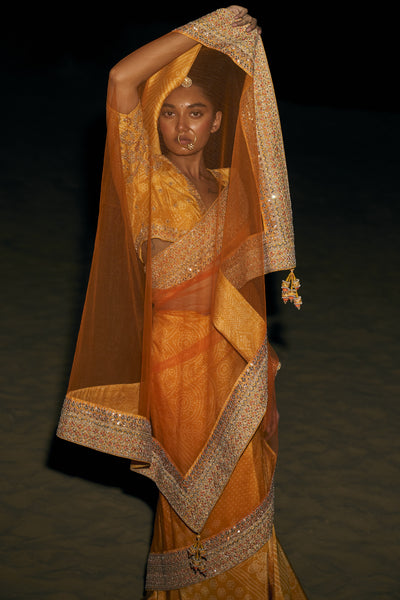 Punit Balana Classic sari indian designer wear online shopping melange singapore