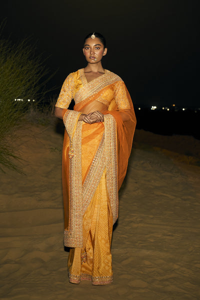 Punit Balana Classic sari indian designer wear online shopping melange singapore