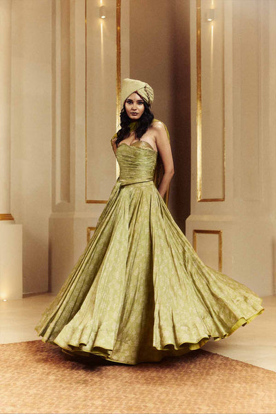 Punit Balana Corset Lehenga Set indian designer wear online shopping melange singapore 