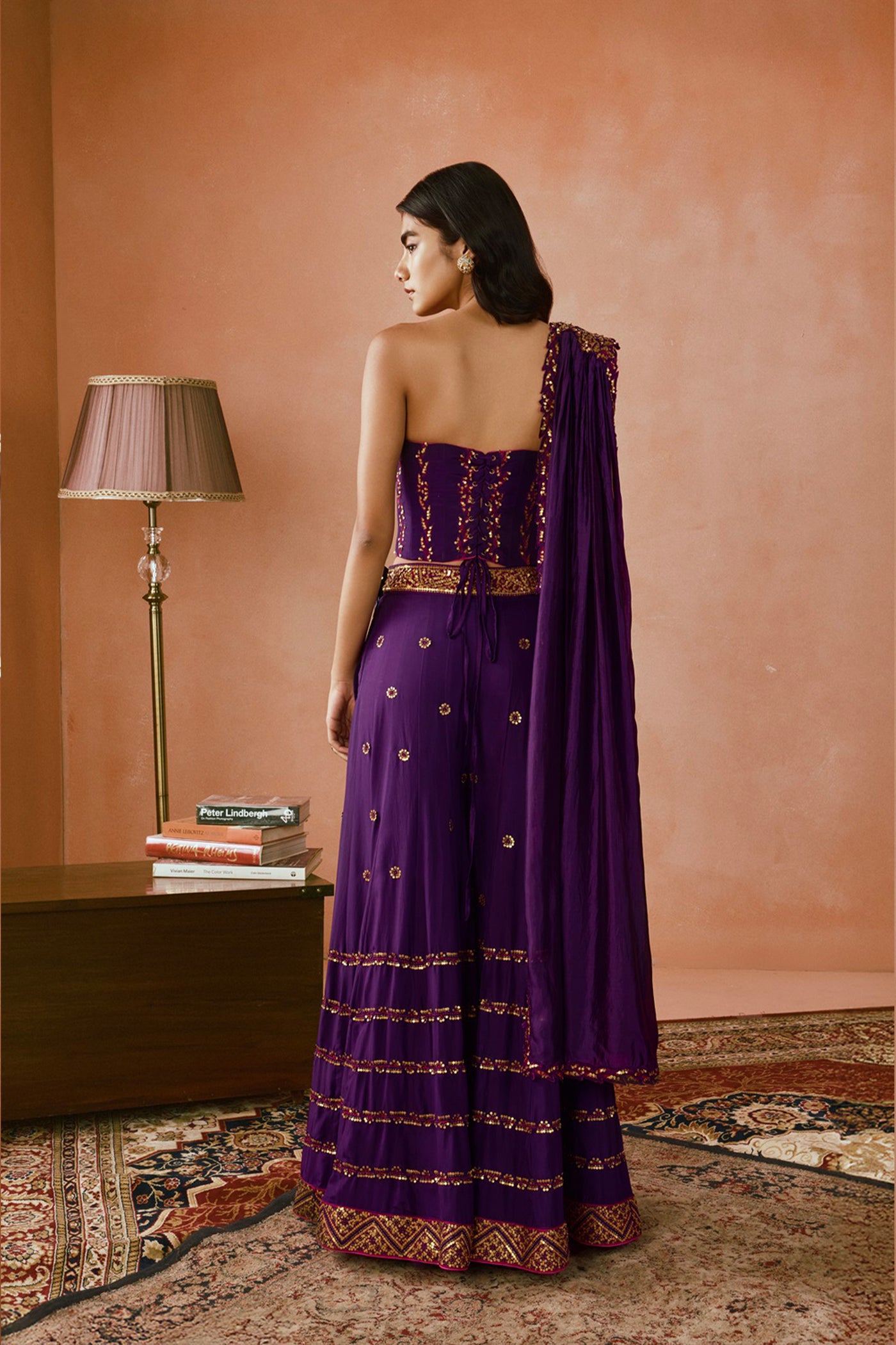 Punit Balana Corset Sharara Set indian designer wear online shopping melange singapore