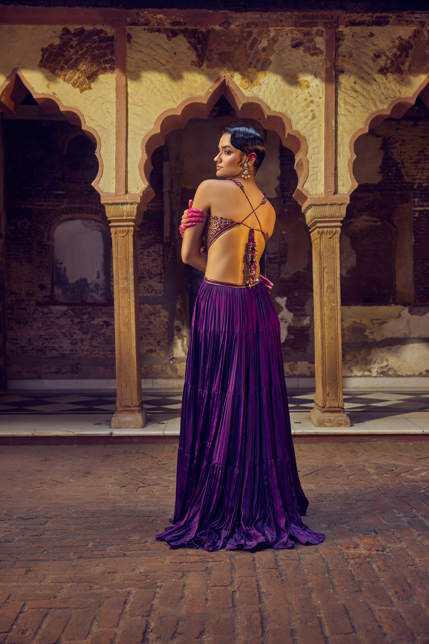 Punit Balana Ghagri Maxi indian designer wear online shopping melange singapore