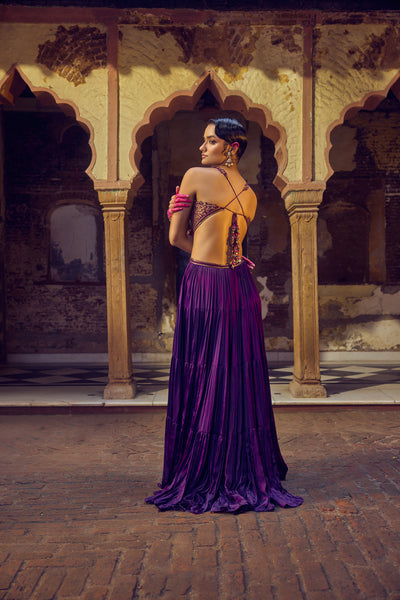 Punit Balana Ghagri Maxi indian designer wear online shopping melange singapore