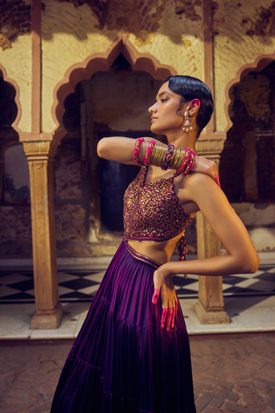 Punit Balana Ghagri Maxi indian designer wear online shopping melange singapore