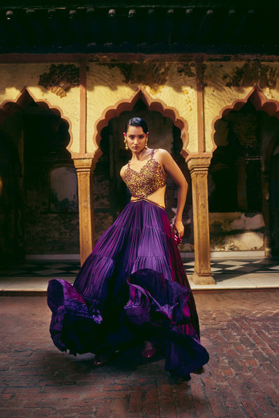 Punit Balana Ghagri Maxi indian designer wear online shopping melange singapore