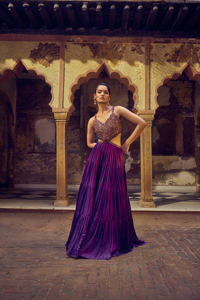 Punit Balana Ghagri Maxi indian designer wear online shopping melange singapore
