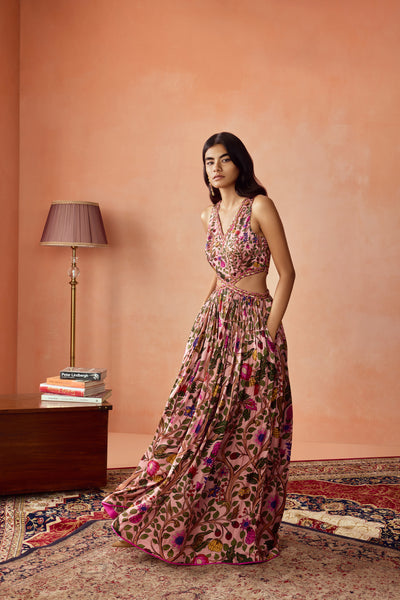 Punit Balana Ghagri Maxi indian designer wear online shopping melange singapore
