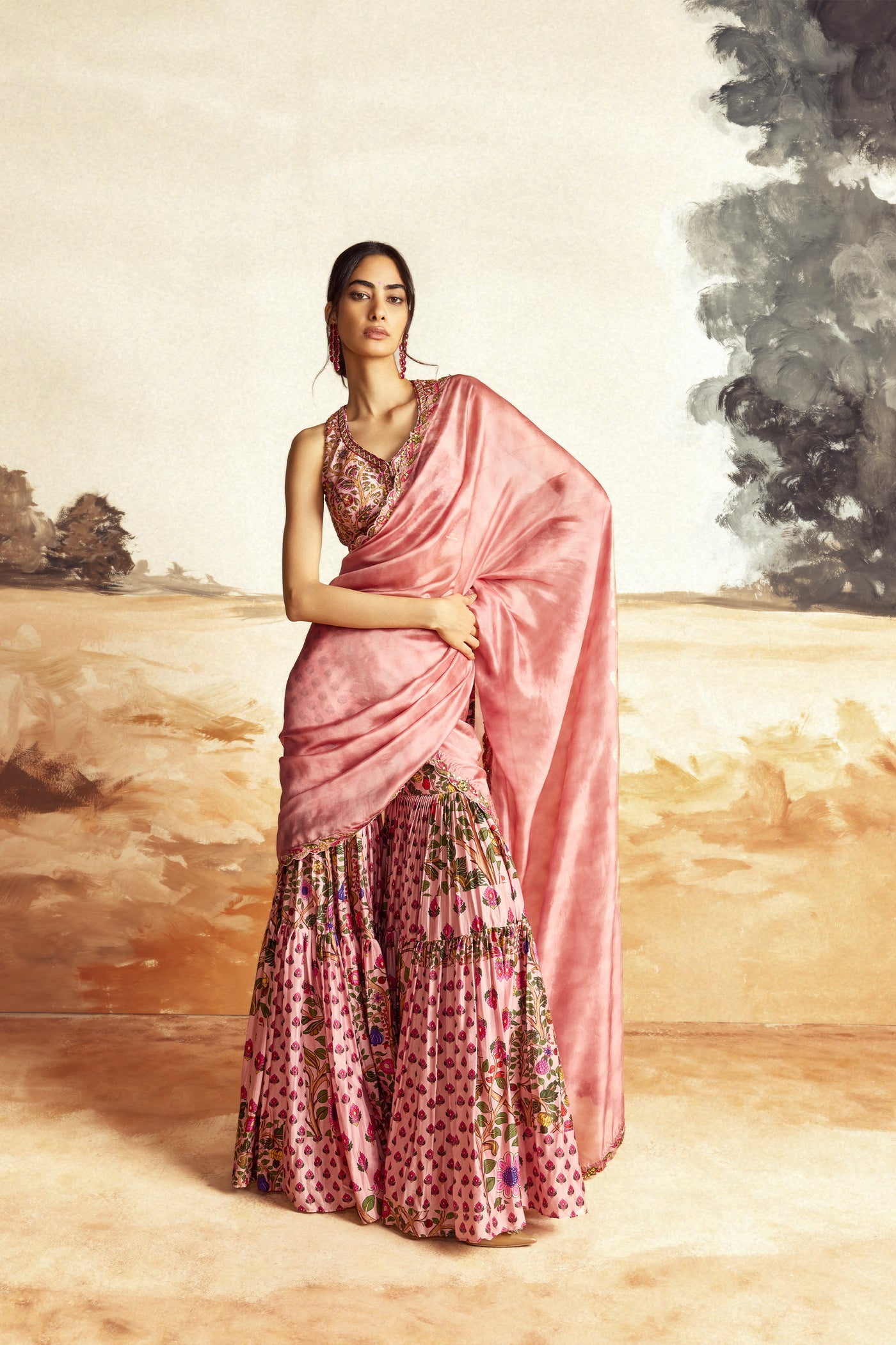 Punit Balana Gharara Set indian designer wear online shopping melange singaporei indian designer wear online shopping melange singapore