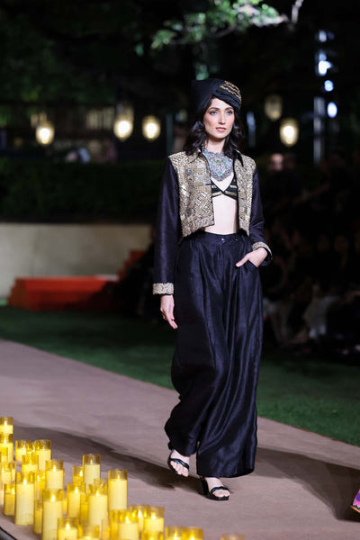 Punit Balana Jacket And Skirt Set indian designer wear online shopping melange singapore 