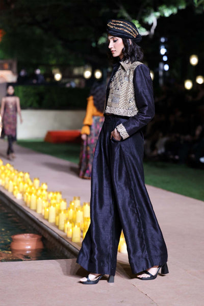 Punit Balana Jacket And Skirt Set indian designer wear online shopping melange singapore 