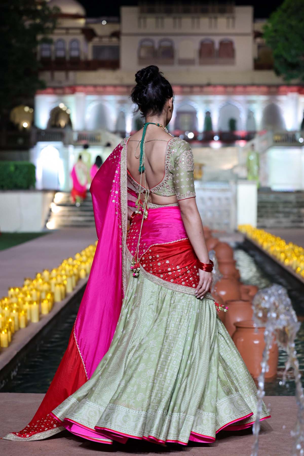 Punit Balana Jarokha Lehenga Set indian designer wear online shopping melange singapore 