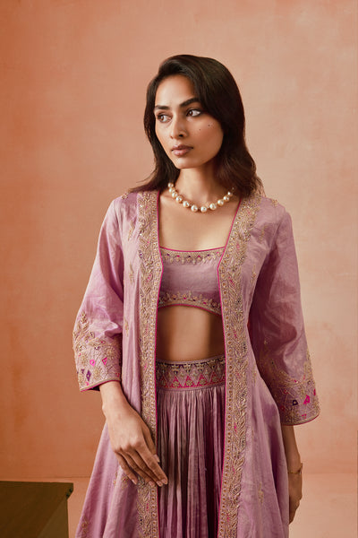 Punit Balana Johari Cape Set indian designer wear online shopping melange singapore