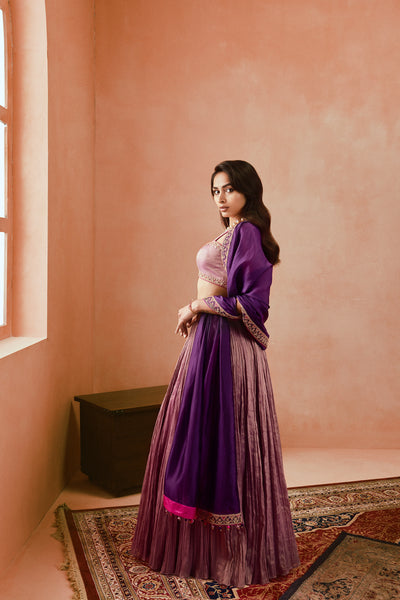 Punit Balana Johari Crushed Skirt Set indian designer wear online shopping melange singapore