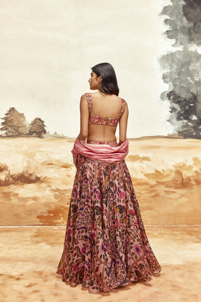 Punit Balana Johari Lehenga Set indian designer wear online shopping melange singaporei indian designer wear online shopping melange singapore

