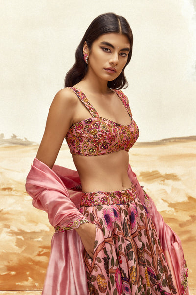 Punit Balana Johari Lehenga Set indian designer wear online shopping melange singaporei indian designer wear online shopping melange singapore
