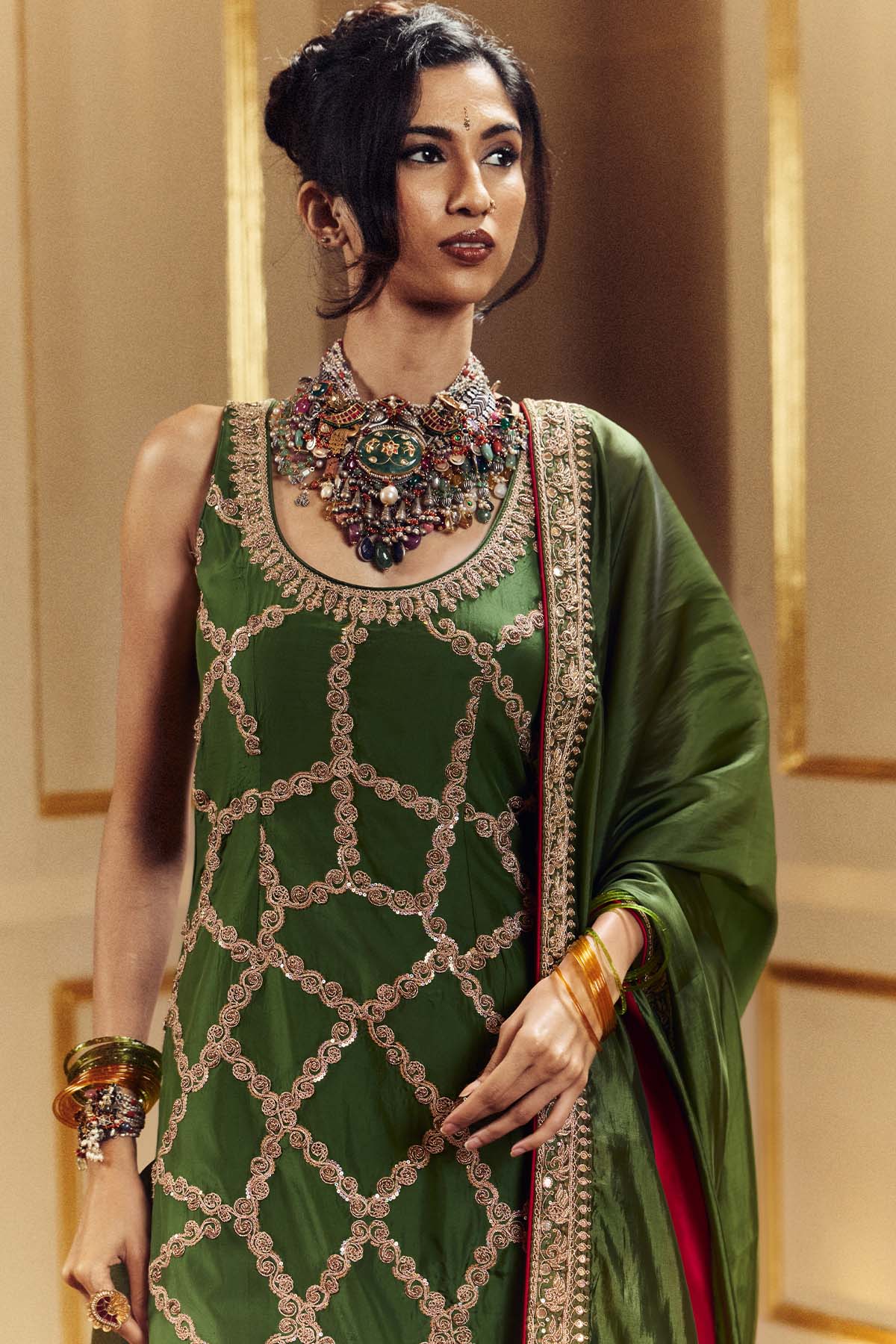 Punit Balana Kaccha Aam Kurta Set indian designer wear online shopping melange singapore 