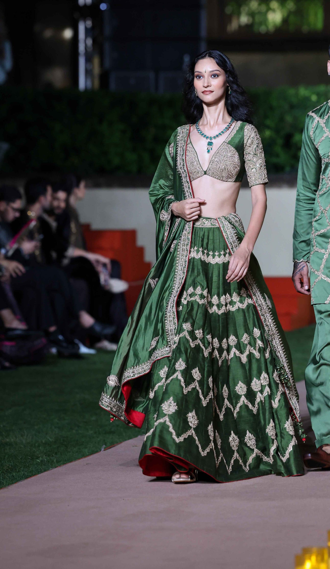 Punit Balana Kaccha Aam Lehenga set indian designer wear online shopping melange singapore 