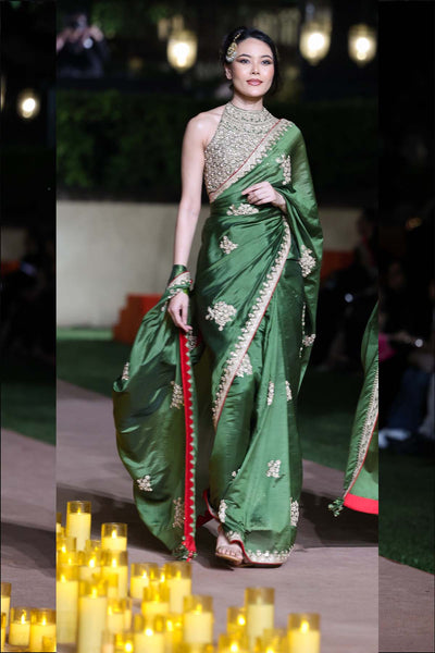 Punit Balana Kaccha Aam Saree Set indian designer wear online shopping melange singapore 