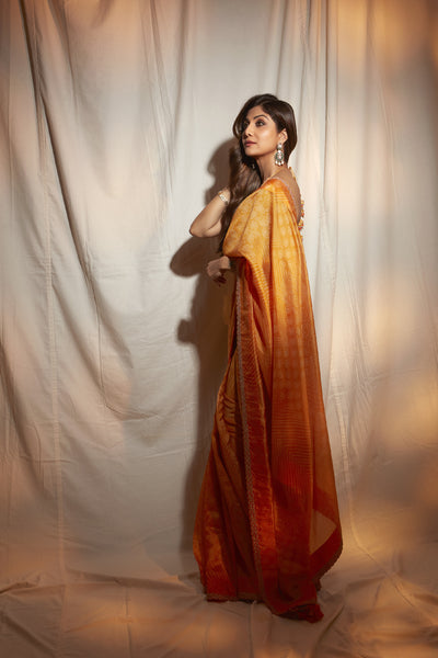 Punit Balana Kasundi Saree Set indian designer wear online shopping melange singapore