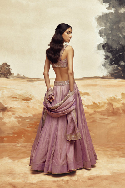 Punit Balana Lilac Johari Lehenga Set indian designer wear online shopping melange singapore