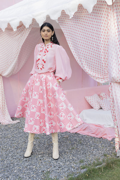 Punit Balana Masoom Gulabi Skirt Set indian designer wear online shopping melange singapore