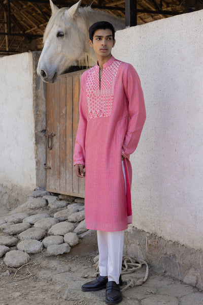 Punit Balana Menswear Kurta With Pants indian designer wear online shopping melange singapore