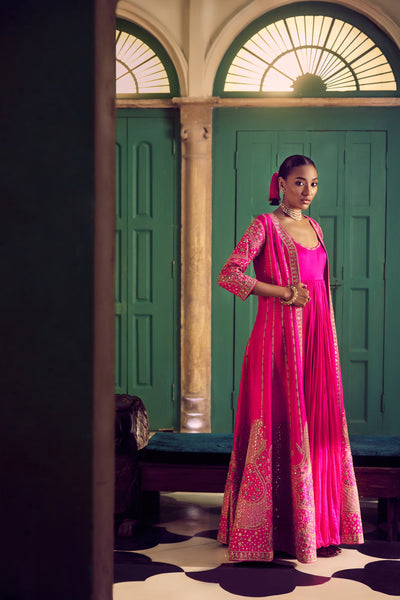 Punit Balana Rani Sa Anarkali Jacket Set indian designer wear online shopping melange singapore