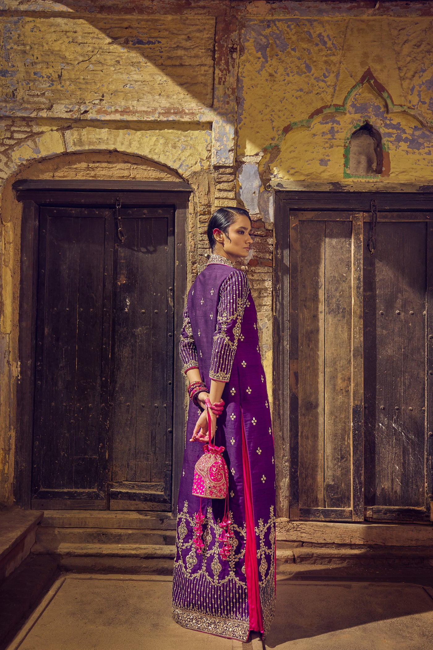 Punit Balana Rani Sa Jacket Setindian designer wear online shopping melange singapore