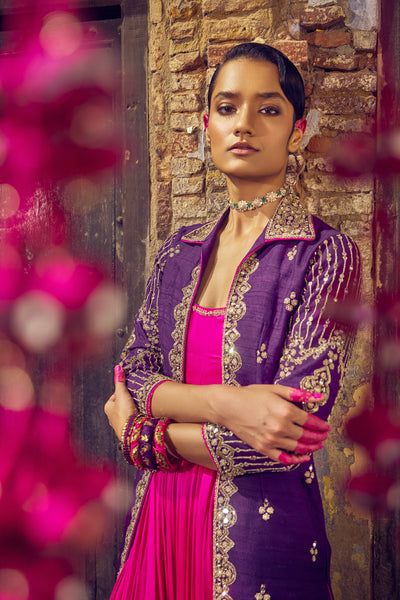 Punit Balana Rani Sa Jacket Setindian designer wear online shopping melange singapore