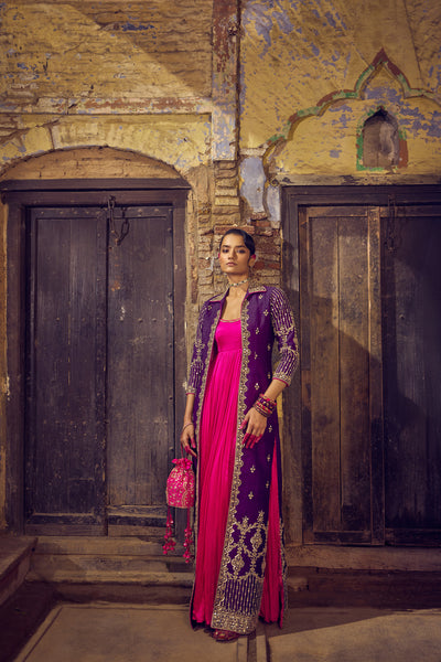 Punit Balana Rani Sa Jacket Setindian designer wear online shopping melange singapore