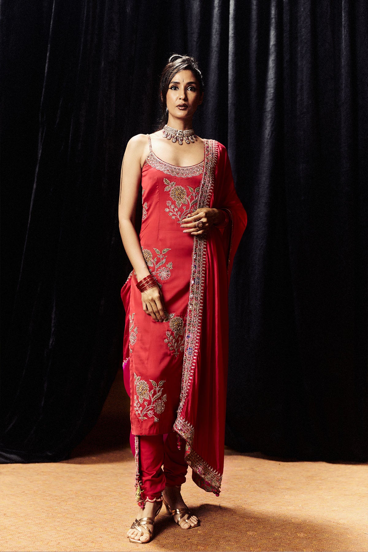 Punit Balana Surkh Laal Heavy Kurta Set indian designer wear online shopping melange singapore 