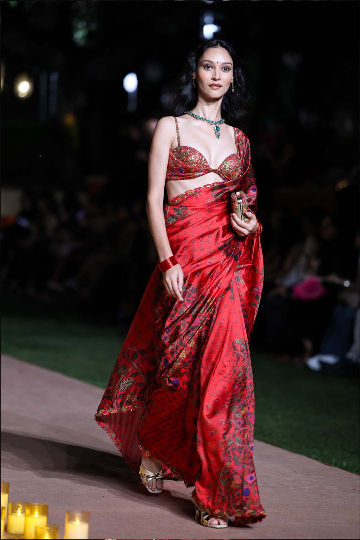Punit Balana Surkh Laal Saree Set indian designer wear online shopping melange singapore 